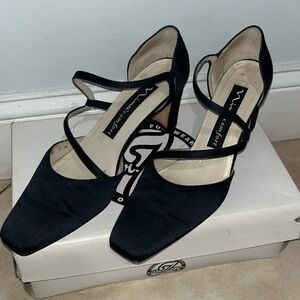 Nina Comfort Navy Blue Heels